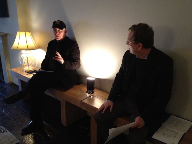 John McCann and Richard Evans prepare.
