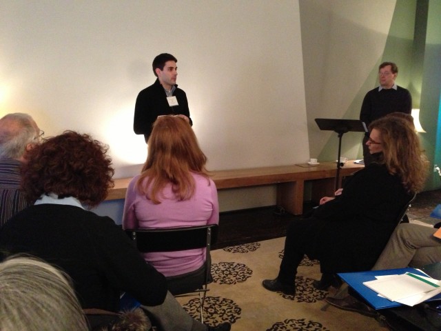 Charlie Miller of Denver Center Theatre Company welcomes the group