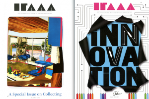 Covers of Hampton University Museum's International Review of African American Art (IRAAA) print journal.